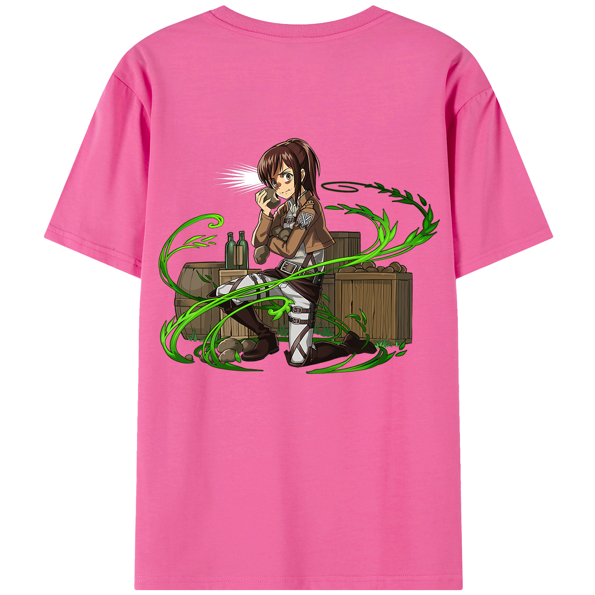 （画像用） 進撃の巨人 サシャ·ブラウス Attack on Titan Sasha Blaus レディース半袖Tシャツ(バックプリント)